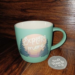 NWT Eccolo BlueGreen "ExploreMore" 14 oz Coffee Mug